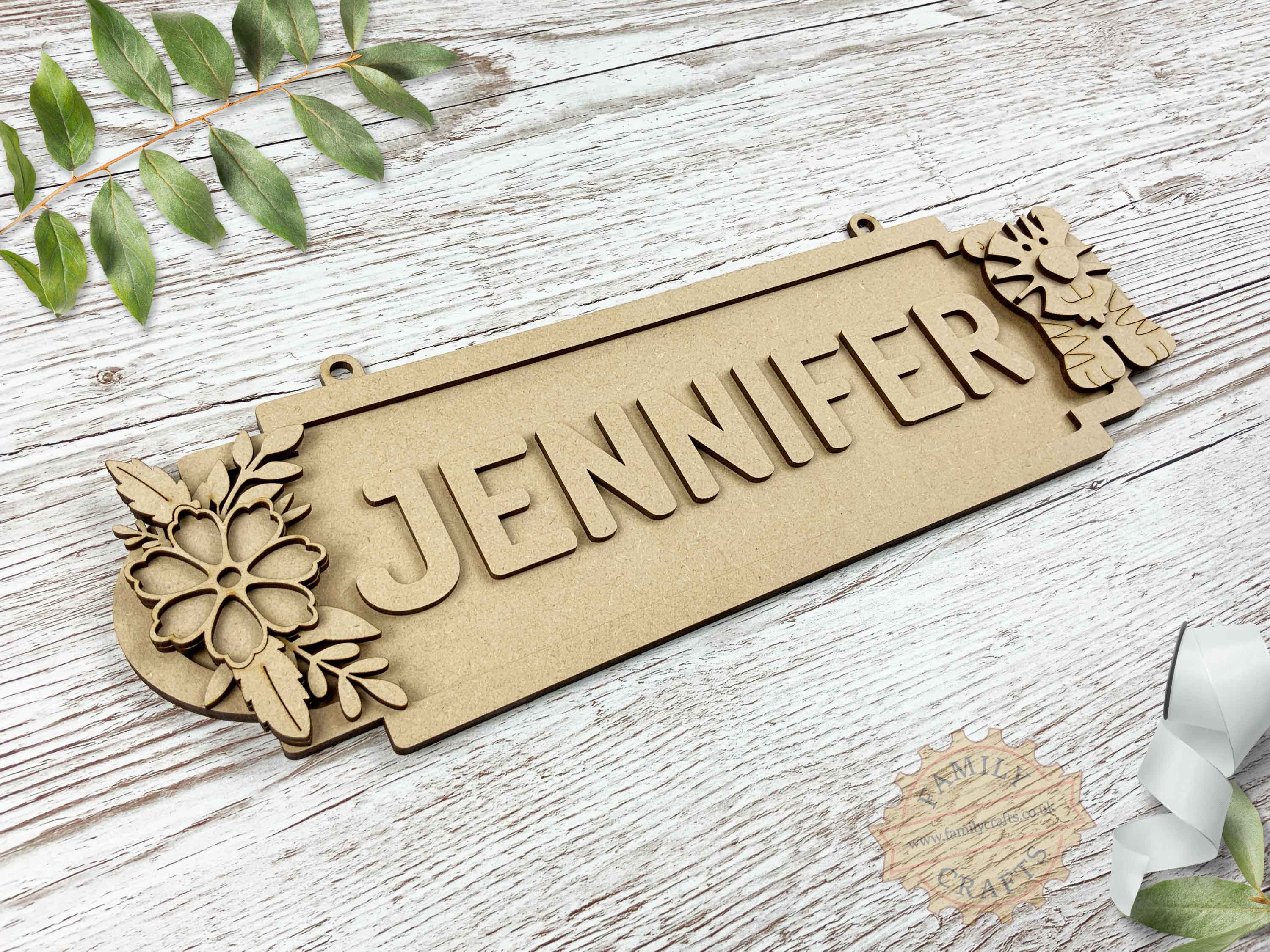 Custom Tiger Kids Door Sign