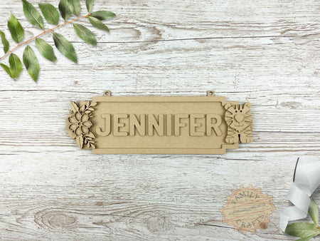 Tiger Themed Kids Door Sign