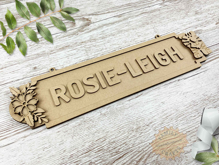 Jungle Themed Child's Door Sign