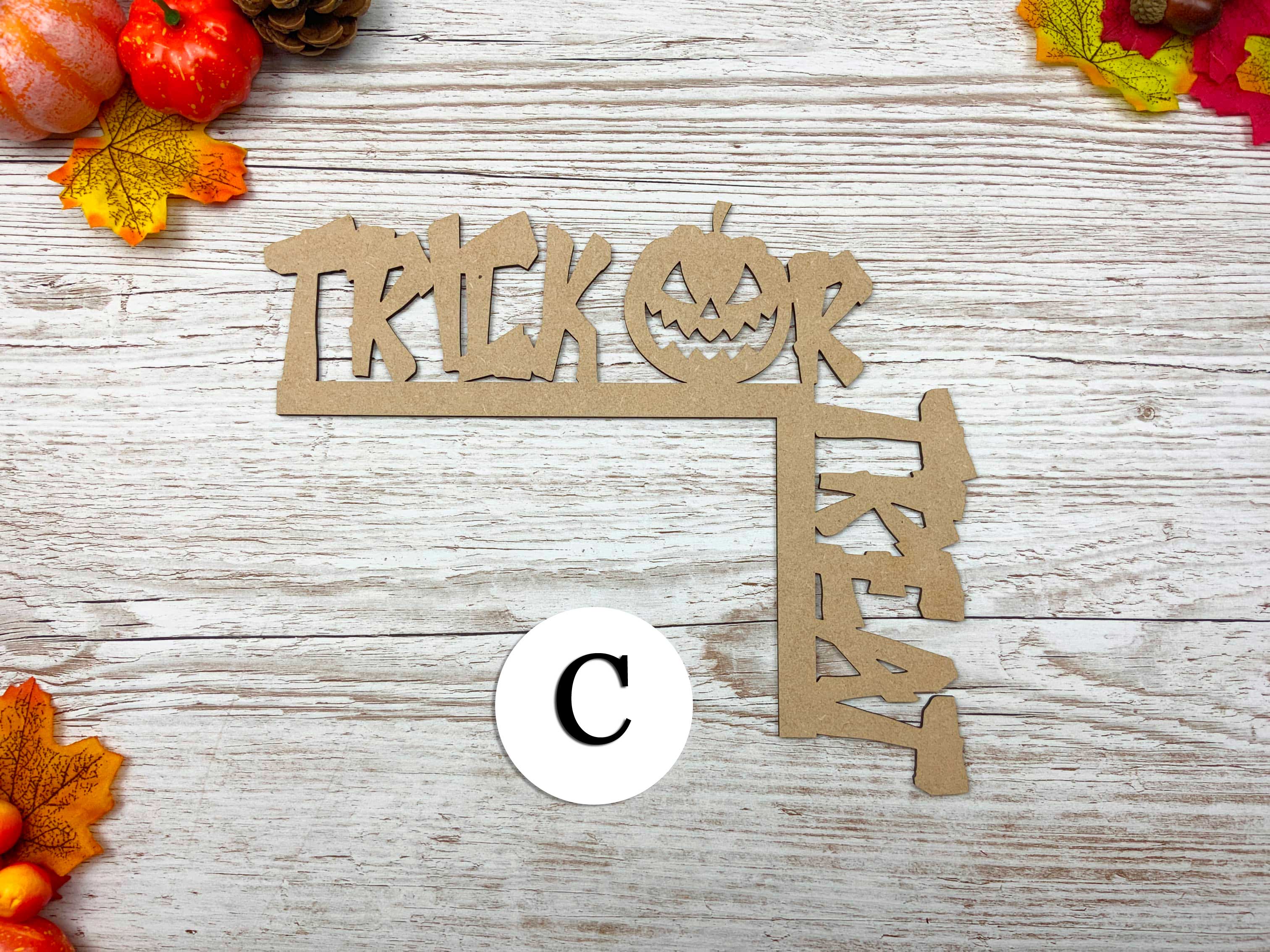 Spooky Halloween Door Corners - Option C