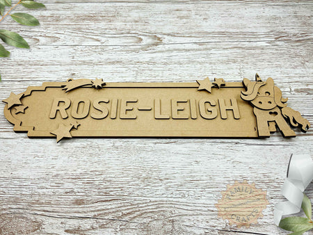 Personalised Unicorn Door Sign