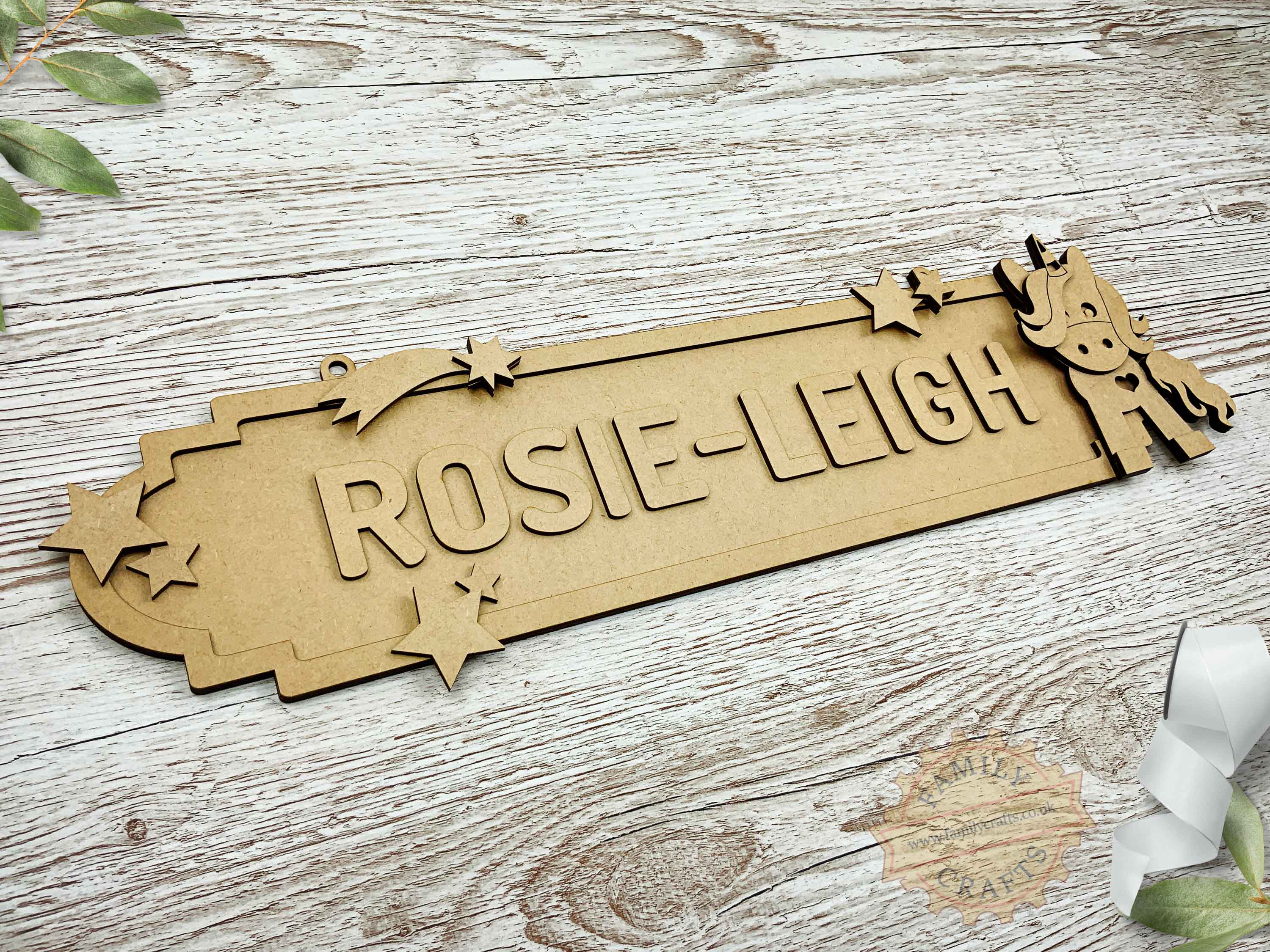 Unicorn Name Sign for Girls