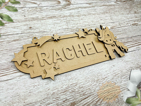 Personalised Unicorn Name Sign