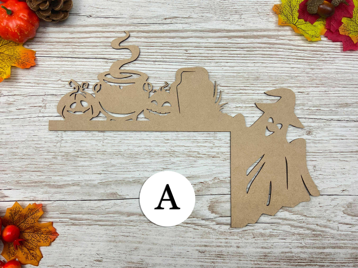 Spooky Halloween Door Corners - Option A