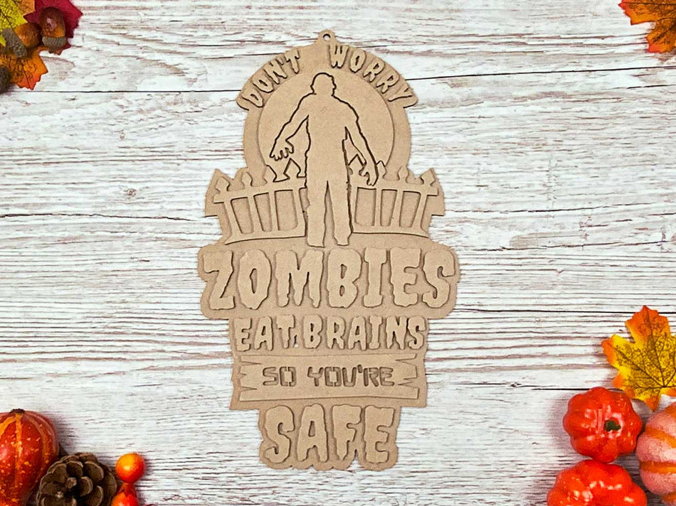 Zombies Apocalypse Halloween Sign