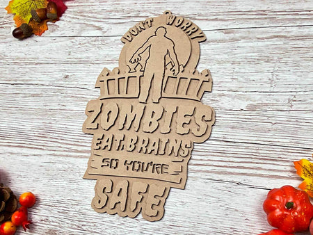 Layered Spooky Season Undead DIY Plaque
